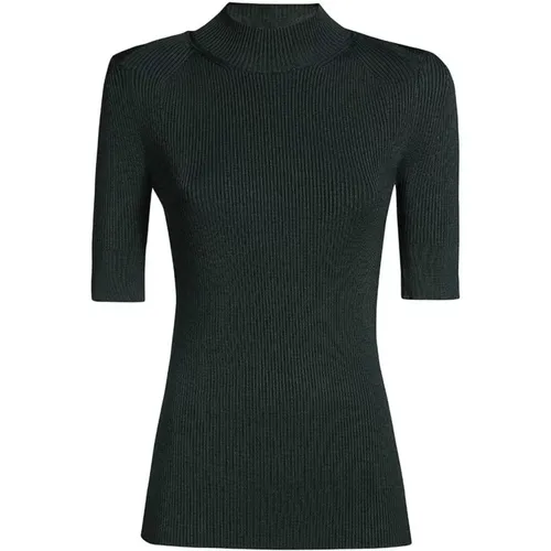 Geripptes Viskose-Blend Top , Damen, Größe: M - Stella Mccartney - Modalova