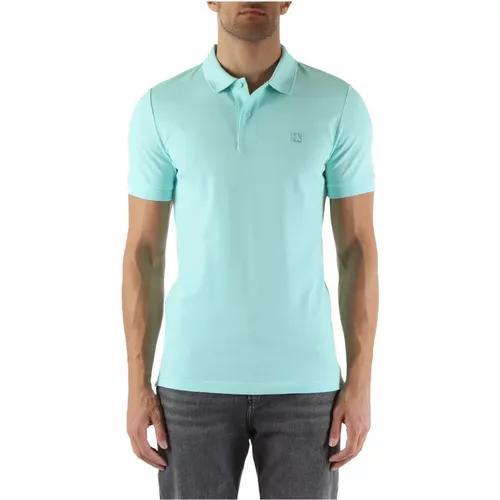 Slim Fit Cotton Polo Shirt with Logo Patch , male, Sizes: S, M, XL, 3XL, 2XL, L - Calvin Klein Jeans - Modalova
