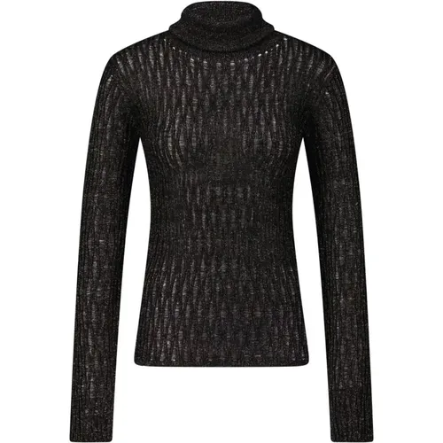 Glitzernder Rollkragenpullover - Roberto Collina - Modalova