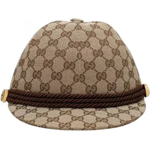 Pre-owned Canvas hats , female, Sizes: ONE SIZE - Gucci Vintage - Modalova