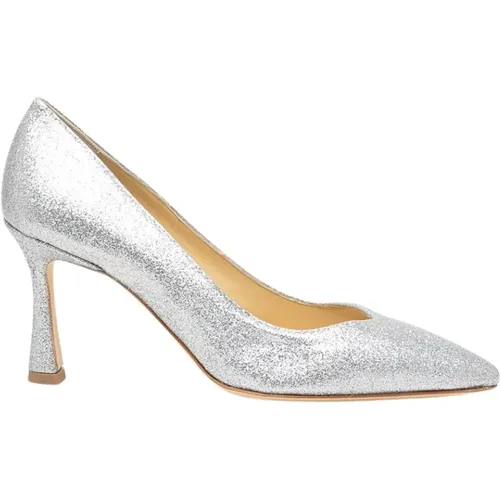 Glitter Silber Decolté Luxus Schuhe , Damen, Größe: 38 EU - L'arianna - Modalova
