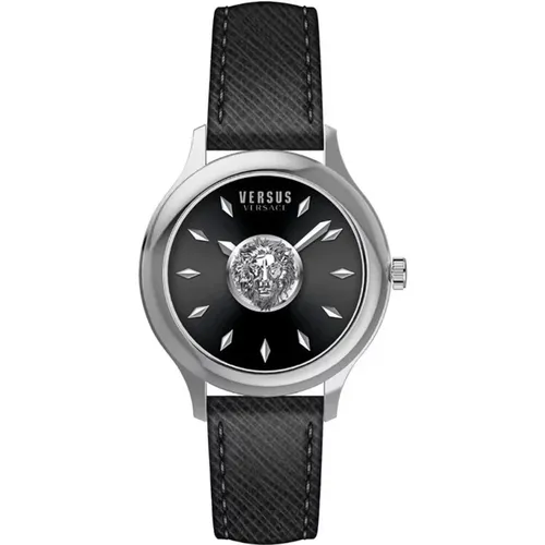 Tokai Black Leather Mens Watch , male, Sizes: ONE SIZE - Versus Versace - Modalova