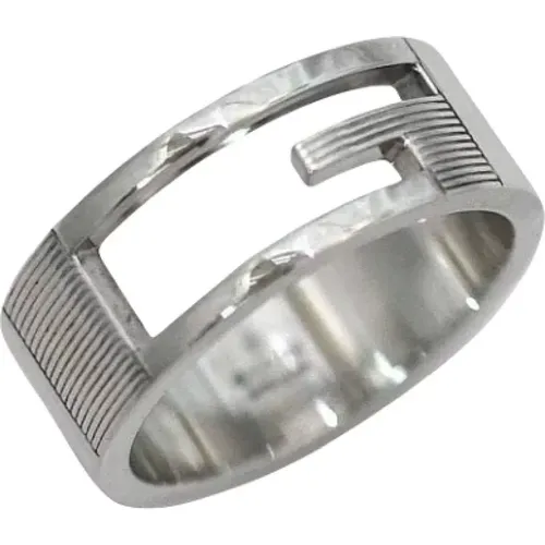 Pre-owned Silver rings , unisex, Sizes: ONE SIZE - Gucci Vintage - Modalova