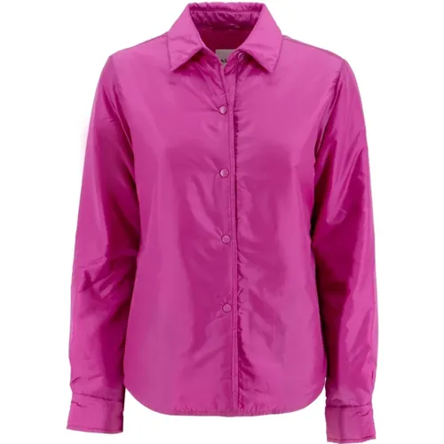 Cyclamen Lightweight Nylon Blouse Jacket , female, Sizes: XL, S - Aspesi - Modalova