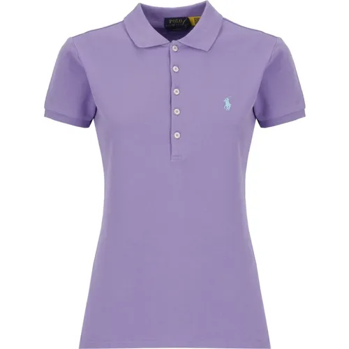 Lilac Polo Shirt with Iconic Pony Embroidery , female, Sizes: XS - Ralph Lauren - Modalova