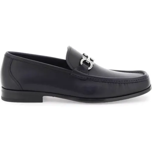 Gancini Leather Loafers , male, Sizes: 6 UK, 8 UK, 7 UK - Salvatore Ferragamo - Modalova