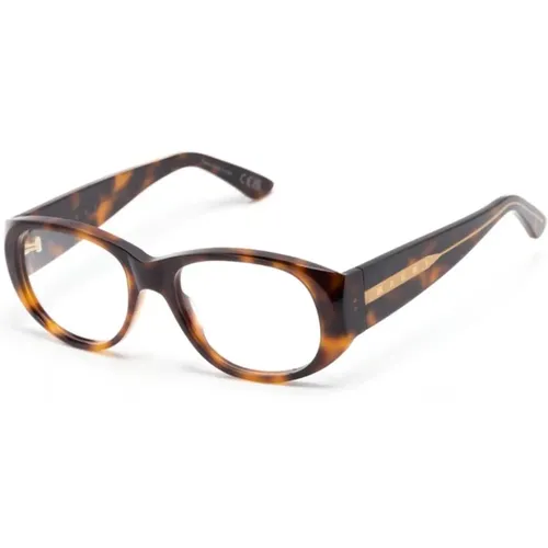 Braun Havana Optische Brille , Damen, Größe: 55 MM - Marni - Modalova