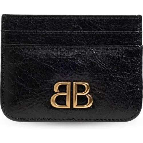 Card case with logo , female, Sizes: ONE SIZE - Balenciaga - Modalova