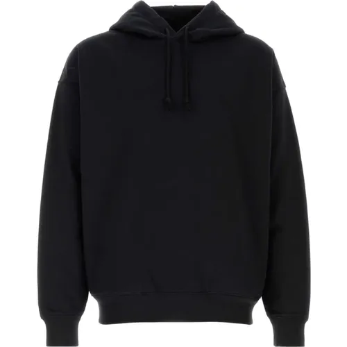 Schwarzer Baumwollmisch-Sweatshirt,Schwarzer Strickpullover Hoodie Aw24 - Y-3 - Modalova