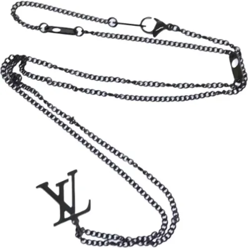 Pre-owned Metal necklaces , female, Sizes: ONE SIZE - Louis Vuitton Vintage - Modalova