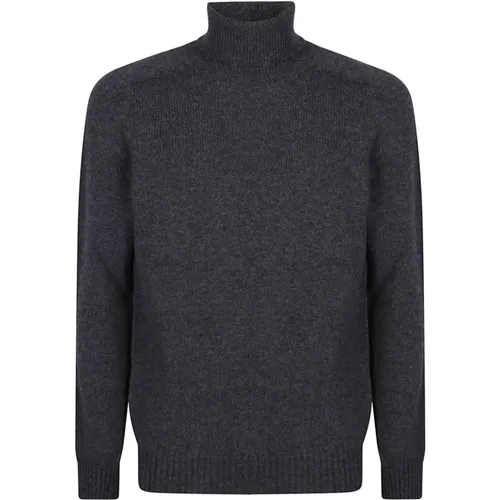 Grey Sweater Aw24 , male, Sizes: XL, L, M - Roberto Collina - Modalova