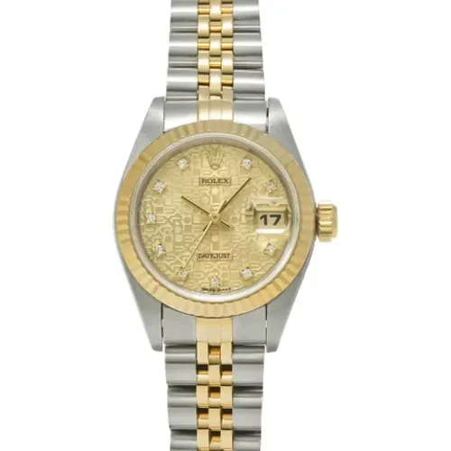 Pre-owned Gold watches , female, Sizes: ONE SIZE - Rolex Vintage - Modalova