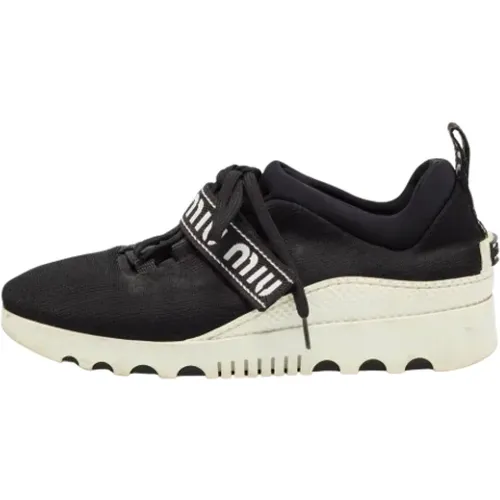 Pre-owned Fabric sneakers , female, Sizes: 5 UK - Miu Miu Pre-owned - Modalova