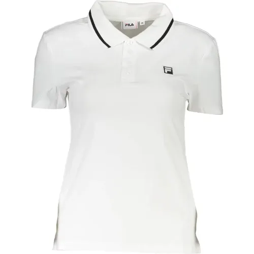 Kurzärmeliges Polo-Shirt mit kontrastierenden Details , Herren, Größe: L - Fila - Modalova