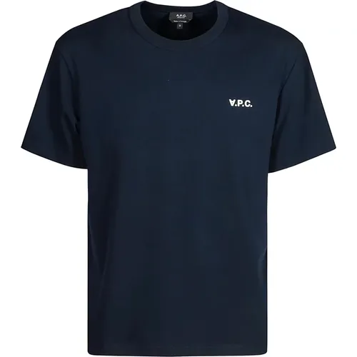 Boxy Petit Baumwoll T-Shirt mit Logo , Herren, Größe: M - A.P.C. - Modalova