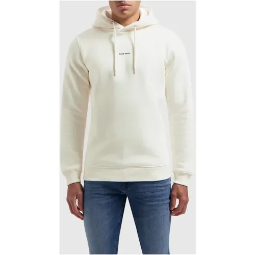 Essential Logo Hoodie Herren Off-White , Herren, Größe: XL - Pure Path - Modalova