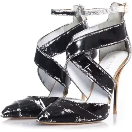 Pre-owned Leather heels , female, Sizes: 6 UK - Balmain Pre-owned - Modalova