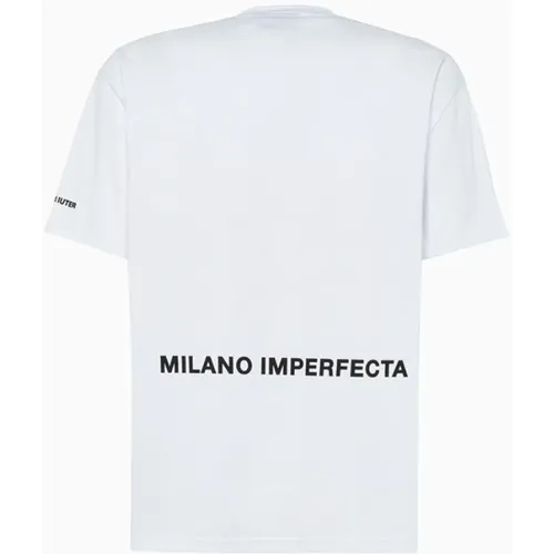 Milano Imperfecta Crew Neck T-Shirt , Herren, Größe: L - Iuter - Modalova