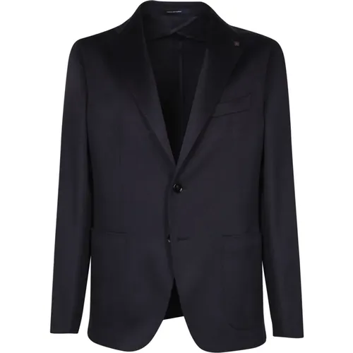 Blauer Cashmere-Blazer Eleganter Stil - Tagliatore - Modalova