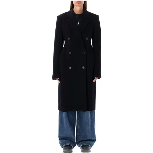 Double Breasted Wool Coat Aw23 , female, Sizes: M, S, XS - Stella Mccartney - Modalova