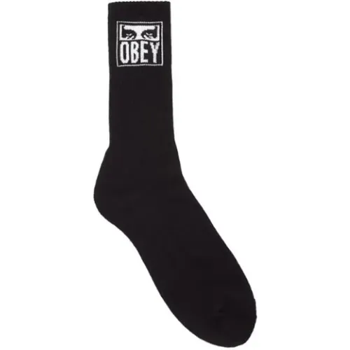 Eyes Icon Socks , male, Sizes: ONE SIZE - Obey - Modalova