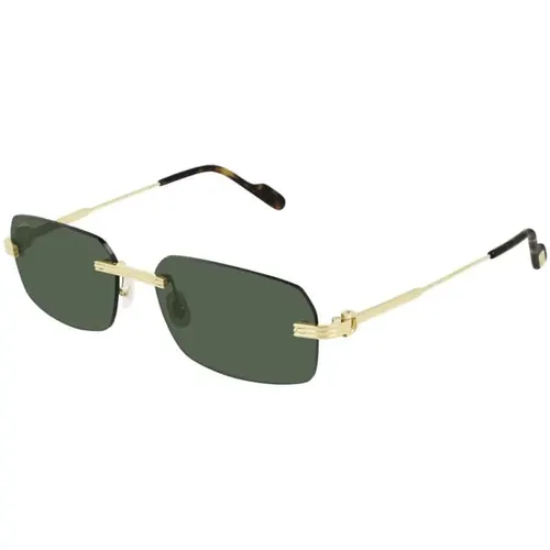 Gold Green Ct0271S Sunglasses , unisex, Sizes: 58 MM - Cartier - Modalova