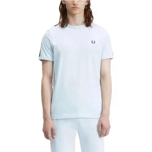 Retro Style Round Neck T-shirt , male, Sizes: S, XL, M, L, 2XL - Fred Perry - Modalova