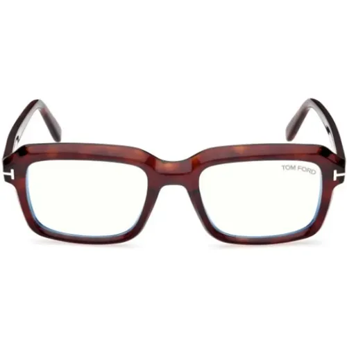 Tf5888 Rechteckige Brille für Stilbewusste Männer , Herren, Größe: ONE Size - Tom Ford - Modalova