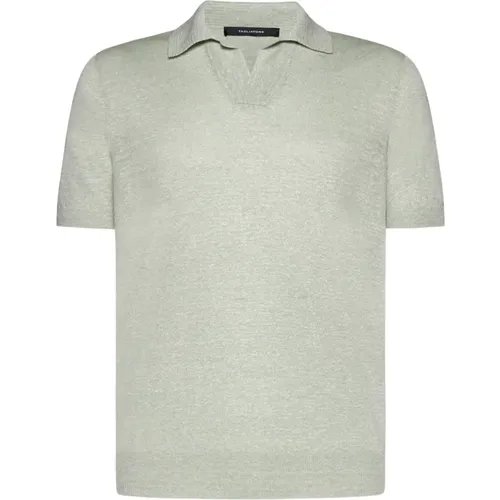 Linen T-shirts and Polos , male, Sizes: L, 2XL - Tagliatore - Modalova