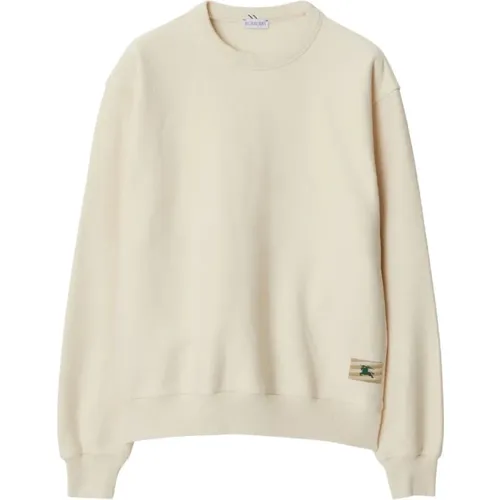 Oversized Sweater with Equestrian Knight Design , male, Sizes: S - Burberry - Modalova