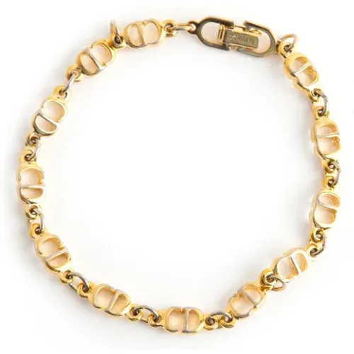Pre-owned Gold bracelets , female, Sizes: ONE SIZE - Dior Vintage - Modalova