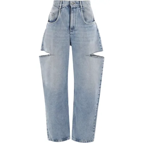 Wide Leg Denim Jeans , female, Sizes: XS, 2XS, S - Maison Margiela - Modalova