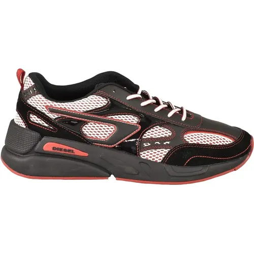 Red Sneakers for Men , male, Sizes: 10 UK, 8 UK, 9 UK, 11 UK - Diesel - Modalova