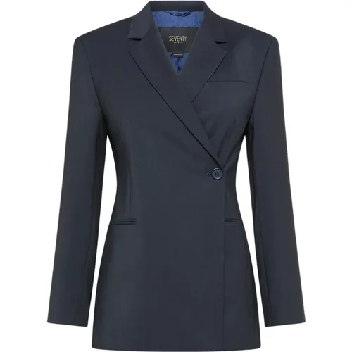 Asymmetric Wool Blazer , female, Sizes: M - Seventy - Modalova