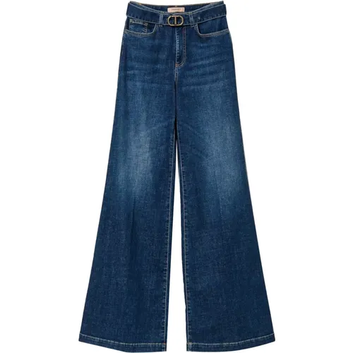 Denim Wide Leg Jeans , Damen, Größe: W30 - Twinset - Modalova