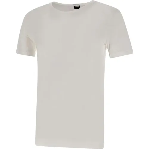 Weißes Stretch-Baumwoll-T-Shirt-Set , Herren, Größe: XL - Hugo Boss - Modalova