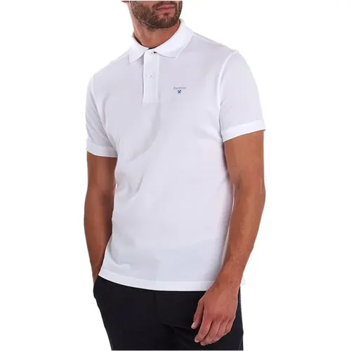 Weißes Polo-Shirt Casual Stil , Herren, Größe: 2XL - Barbour - Modalova