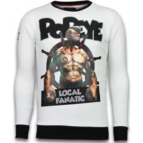 Popeye The Sailor Man - Herren Pullover - 6081W , Herren, Größe: M - Local Fanatic - Modalova