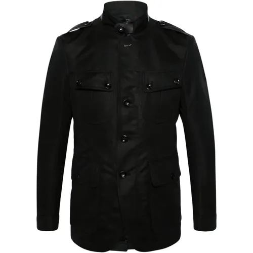 Cotton Coat with Multiple Pockets , male, Sizes: L - Tom Ford - Modalova