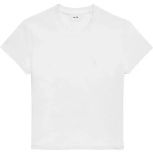 Cotton T-Shirt , female, Sizes: XS - Ami Paris - Modalova