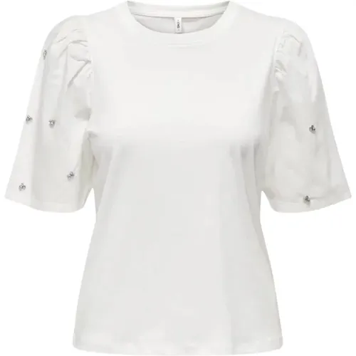 Shine Puff Top Spring/Summer Collection , female, Sizes: L, XS, S - Only - Modalova