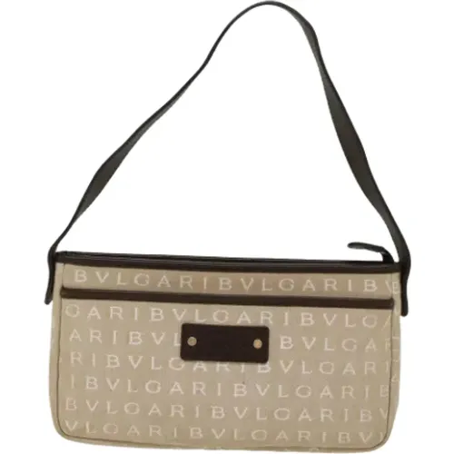 Pre-owned Canvas shoulder-bags , female, Sizes: ONE SIZE - Bvlgari Vintage - Modalova