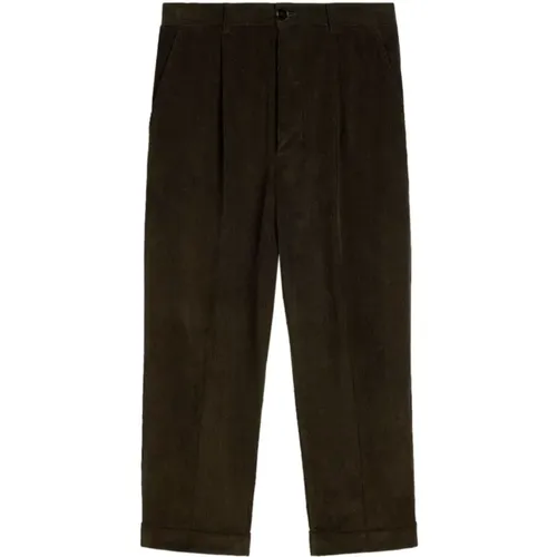 Cropped Carrot Corduroy Pants , male, Sizes: M, S, XL - Ami Paris - Modalova