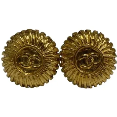 Pre-owned Metal earrings , female, Sizes: ONE SIZE - Chanel Vintage - Modalova