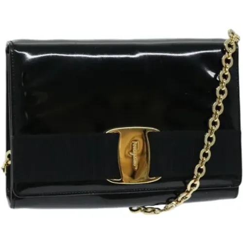 Pre-owned Leather shoulder-bags , female, Sizes: ONE SIZE - Salvatore Ferragamo Pre-owned - Modalova