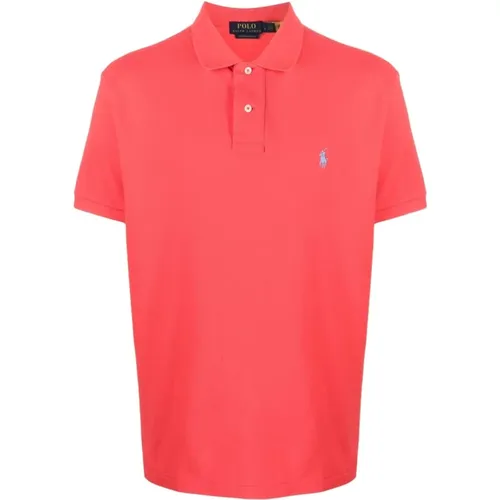 Custom slim fit cotton mesh polo shirt , male, Sizes: XL - Ralph Lauren - Modalova