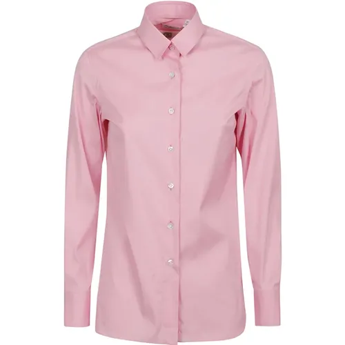 Cotton Blend Shirt Made in Italy , female, Sizes: 2XL, 3XL - Finamore - Modalova