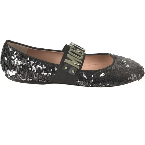 Flat shoes , female, Sizes: 3 UK, 8 UK - Moschino - Modalova