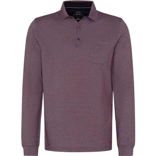 Long Sleeve Men's Polo Shirt Style Pharell , male, Sizes: 3XL - BRAX - Modalova