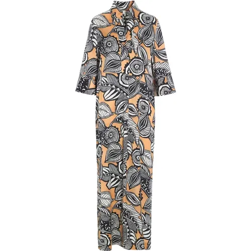Kimono-Kleid mit grafischem Print - Dea Kudibal - Modalova